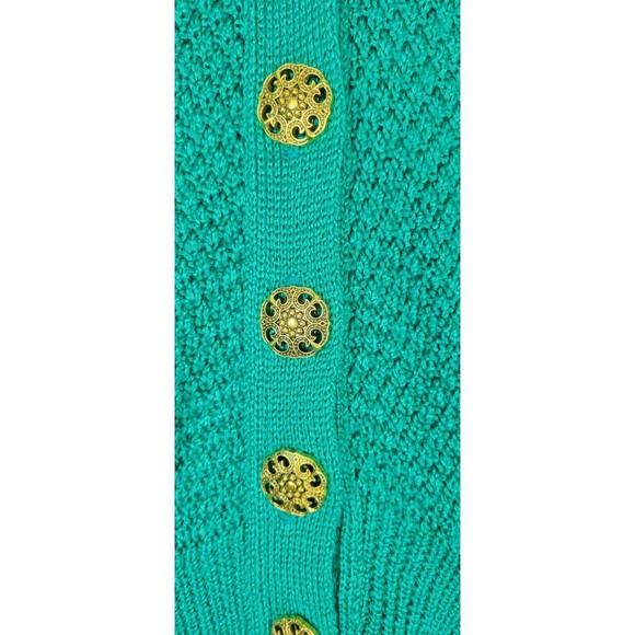 Alison J Vintage Women's Knit Cardigan and Sleeveless Top Combo Green Size XL - Picture 11 of 16